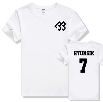 Vară stil kpop btob-a născut pentru a bate logo-ul și numele de membru de imprimare tricou maneca scurta pentru fanii de susținere t-shirt