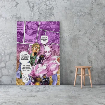Yoshikage Kira Killer Queen Panza poster Pictura Arta de perete decor camera de zi Dormitor Studiu Decor Acasă Printuri