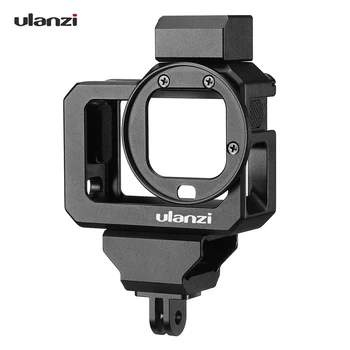 Ulanzi G8-5 Acțiuni Camera Video Cușcă Compatibil cu GoPro Hero 8 Caz de Aliaj de Aluminiu Dual Rece Shoe Mount Adaptor de Filtru de 52mm