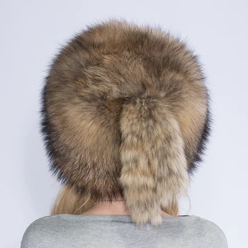 WNAORBM de Toamnă și de iarnă de sex feminin rusă câine enot royal căciulă de blană de vulpe capac cupola mongolă pălărie caciula de blana