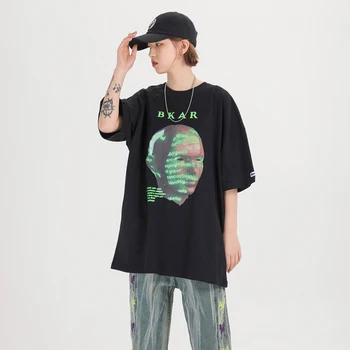 Femei Tricou Supradimensionat Haine Punk Streetwear pentru Femei Negru Lenea Grafic Îmbrăcăminte Fluture Tricouri Anime Top de Vară 2020