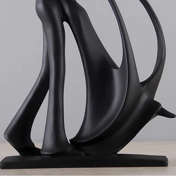 Rășină Pereche De Dans Statuie Europeană De Sculptură Abstractă Figurine Meserii Creative Cabinet Vin Acasă Decor Ornamente D131