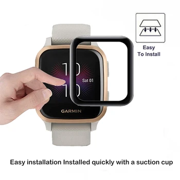 3D Curbat Marginea Moale Film Protector Smartwatch Complet Capacul de Protecție Pentru Garmin Venu MP Ceas Inteligent cu Ecran Protector