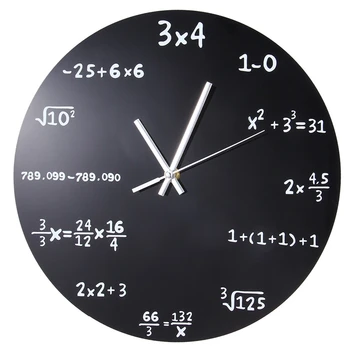 Ceas De Perete Mare Acrilice Formulă Matematică Ceasuri Living Birou Acasă Diy Decoratiuni Ceas De Perete Ceas De Perete Cu Design Modern