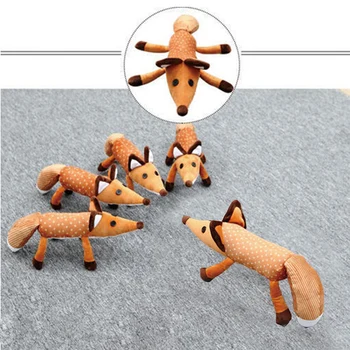 45cm Moale de Pluș Vulpi Păpuși Umplute, Jucării de Pluș de Animale pentru Copii Pentru Copii Drăguț lenjerie de Pat pentru Copii Jucării Populare