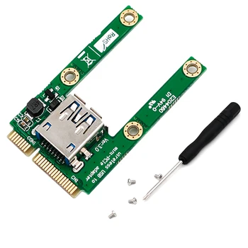 MPCIE la USB 2.0 3.0 port Adaptor de Card cu circuit de protecție sprijini orice dimensiuni mici dispozitiv USB în PC laptop