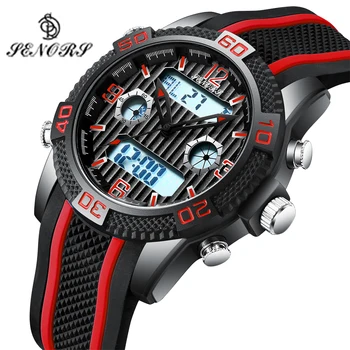 Domnilor Bărbați ceas Digital Multifuncțional Ceasuri de Moda Sport în aer liber, Ceas Deșteptător Ceas Chrono 3Bar Impermeabil reloj hombre