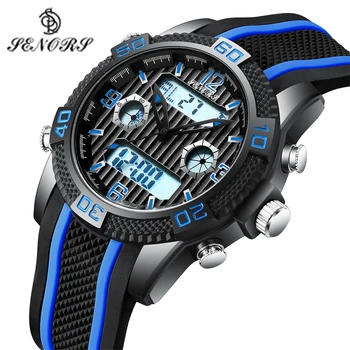 Domnilor Bărbați ceas Digital Multifuncțional Ceasuri de Moda Sport în aer liber, Ceas Deșteptător Ceas Chrono 3Bar Impermeabil reloj hombre