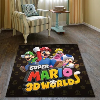 Joc Nintendo Super Mario Joc Covor Anti-Alunecare, Preș Preș Covor Acasă Mocheta Hotel, Cameră De Zi Covorase