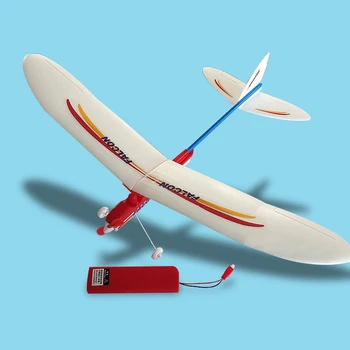 Transport gratuit Falcon Electric Alimentat Gilder Maxim 2 Minute de Zbor Asamblare DIY Avion Model Kituri Copii Cadouri