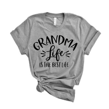 Bunica Moda Vara Scrisori de imprimare tricou Femei din Bumbac Casual Amuzant tricou Pentru Doamna Fata de Top Tee Hipster 5 Culori Picătură Navă