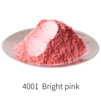 Tip 4001 Luminoase de culoare Roz, Perla Pulbere Pigment de Colorare Colorant pentru Decorarea Unghiilor Săpun de Automobile Arte Meserii 50g Mineral Pudră de Mică