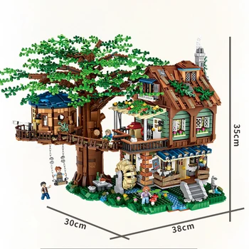 4761pcs Cadouri de Craciun Mini BRICOLAJ Pădure Casă în Copac, cu Cifre Blocuri Model de Educație pentru Copii Jucarii pentru Copii Cadouri