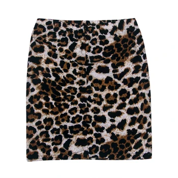 Femei Sexy Leopard Cereale Imprimate Fusta De Vara Tendință De Moda Scurt Talie Mare Creion Sac De Șold Wild Fashion Casual Fusta Mini