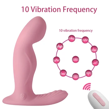 De la Distanță fără fir Penis artificial Vibratoare Jucarii Sexuale pentru Femei Cupluri de 10 viteze Vibratoare Silicon G Spot Stimulator Clitoris Sex Produs