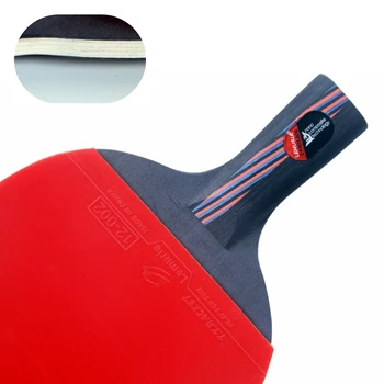 LEMURIA profesionale din fibra de carbon racheta de tenis de masă dublu fata cosuri-la tenis de masă cauciuc FL sau CS mână racheta de ping-pong
