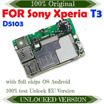 Original, Deblocat Versiunea Oficială Pentru Sony Xperia T3 D5103 ROM 8G Logica Bord cu Sistem Android Placa de baza Full Chips-uri