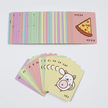 Taco Pisica Pizza cu Brânză de Capră Joc de cărți de Strategie de Familie de Divertisment Amuzant Joc de Bord pentru Petrecere Joc Jucărie Cadou de Familie, Carti de Joc