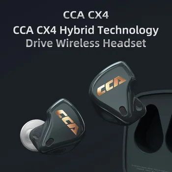 CCA CX4 Tehnologie Hibrid Șofer Adevărat Pavilioane Wireless Bluetooth 5.0 setul cu Cască căști de Anulare a Zgomotului de Control Tactil CCA C10 PRO