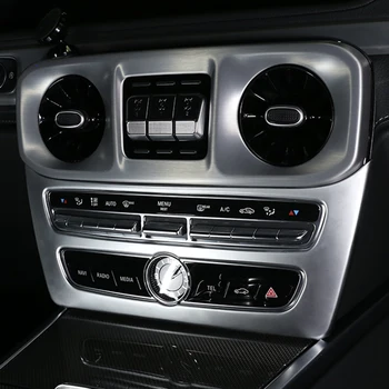 Real Fibra de Carbon/ABS Masina Consola centrala Butonul Mode Cadru Ornamental Pentru Mercedes Benz G wagon G class W463 2019-2020 Accesorii Auto