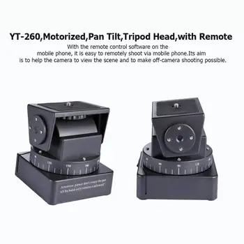 YT-260 Camera Cap Trepied Motorizat Pan Tilt Control de la Distanță pentru Telefoane Mobile pentru SONY QX10 QX30 QX100 QX1L Camere