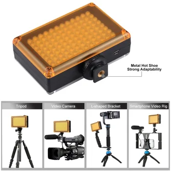 ECos LED-uri Profesionale de Fotografie Video de Lumina cu Alb și Portocaliu Magnet Filtre Panou luminos pentru aparatele foto DSLR Hot Nou #275977