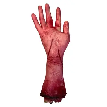 1buc Halloween Picior Rupt Handmaded Decorative Înfricoșător Creative Sânge Rupt Mâna Retezată Mâna Însângerată pentru Petrecerea de Halloween Barbati