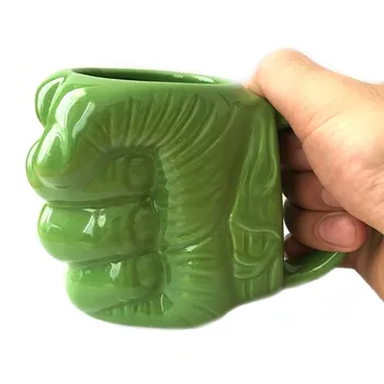 Hulk pumn 300ML cana ceramica Hulk cafea halbă de bere Hulk Cană în Formă de pumn cupa