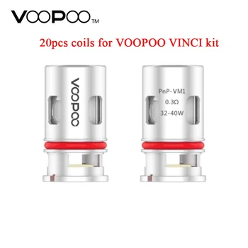 20buc!!! VOOPOO PnP-VM1 Plasă de Bobina pentru VOOPOO VINCI R/VINCI Mod Pod Kit & 0.3 ohm PnP-VM1 Plasă Bobina Electronice de Țigară Vape Bobina