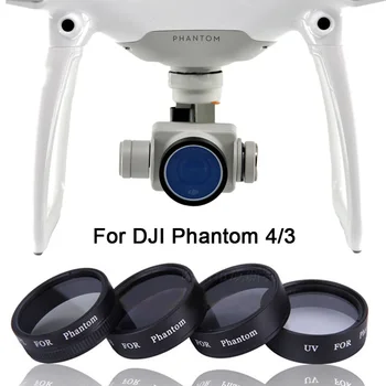 BRDRC 1 Set Drone aparat de Fotografiat Lentilă Filtru (ND4 ND8 UV CPL) Pentru DJI Phantom 4 / 3 Profesionale Avansate