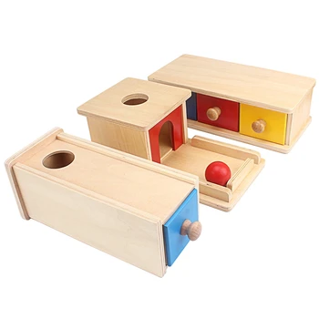 Montessori Senzoriale Jucării Imbucare Cutie Cu Cutie Monede De Lemn Verticale, Orizontale Discuri De Bază Și Abilități De Viață Jucării Pentru Mâini Și Picioare Finders