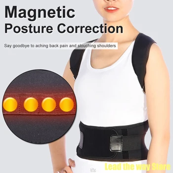Ortopedice Magnetic Vesta Corectarea Posturii Centura Pentru Îngrijirea Sănătății Reglabil Corector De Postura Corset Suport Spate Bretele Curea