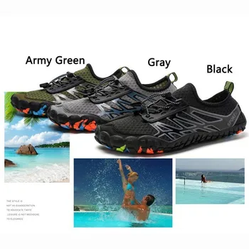 Bărbați Femei Iubitor de Înot cu Apă Aqua Pantofi Drumeții Pantofi Adidași în aer liber, Drumeții Sport Non-alunecare Respirabil Unisex Plaja trecere prin vad