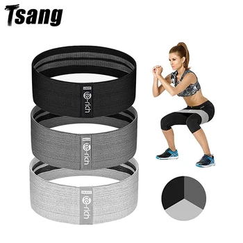 Tsang Benzile de Rezistență 3 Culori/Set echipamente de fitness sală de gimnastică acasă yoga Femei Bărbați Non Alunecare Hip Exercițiu Întindere sport cu banda elastica