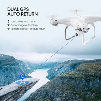 Potensic Drone GPS 5G WiFi Live Video FPV HD 1080P cu Camera Profesionala a Altitudinii Durabil pentru Incepatori RC Quadcopter