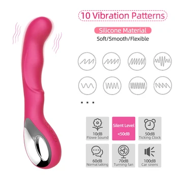 G Spot Penis artificial Vibratoare Jucarii Sexuale pentru Femei USB Reîncărcabilă AV Rod Baghetă Magică Femeie Masturbari Jucarii Erotice Sexuale Adulte Produse