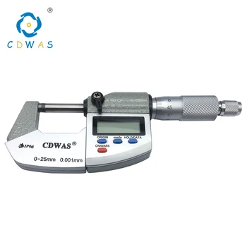 IP65 0-25mm Electronice Micrometru Digital 0-25 mm 0,001 mm rezistent la apa Afara Etrier Micrometri Grosime Ecartament Instrumente de Măsurare
