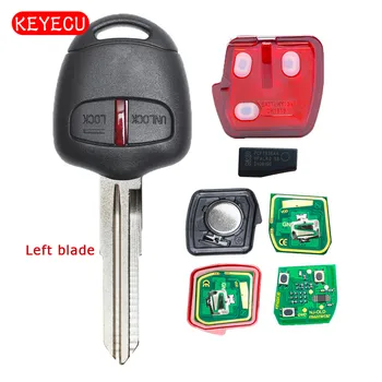 Keyecu sistemului de acces fără cheie de la Distanță Cheie Telecomanda 2 Buton 433MHz ID46 Chip pentru Mitsubishi Lancer, Outlander Lăsat Lama