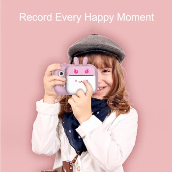 HD Copii Instant Print Digital aparat de Fotografiat Cu Termic Hârtie fotografică Jucarii Camera 1080P Pentru Crăciun Cadou Pentru Ziua de naștere Fată Băiat