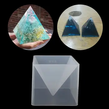Transport gratuit Super Piramida rasina de Silicon mucegai Mucegai Rasina de Artizanat Bijuterii de Cristal Mucegai, Cu Rama din Plastic Dropshipping