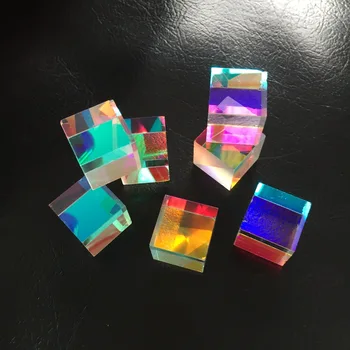 4 BUC 2.2X2.3cm DIY Defecte X-Cube Prism Cruce Dicroice Prisma RGB Combiner Splitter pentru Petrecerea Acasă Decorare