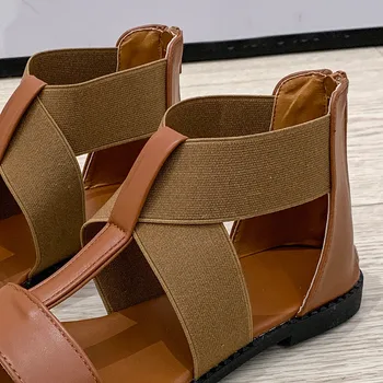 SAGACE Roman Sandale Femei de Vară Fermoar Toc Plat Pantofi de Plaja si Feminina Casual pantofi Sandale Încălțăminte Mujer Pantofi 2020