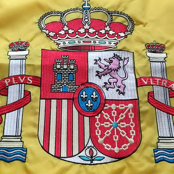 Față-verso Brodate, Cusute Spania Banner Pavilion spaniol Drapelul Național Broderie Țară din Lumea Banner Oxford Tesatura