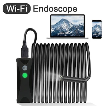5.5 mm HD endoscop WIFI, mini camera, USB, endoscop, aparat de fotografiat, camera de inspecție pentru Android/Iphone și PC-ul
