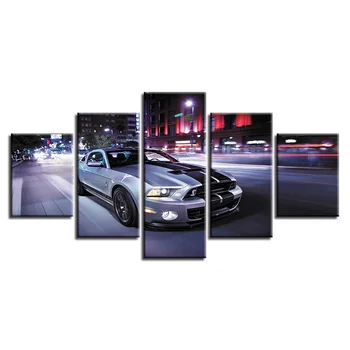 5 Panoul de Masina Sport Decor Acasă Canvas Imprimat Camera de zi HD Moderne Imagini de Peisaj Pictura Arta de Perete Modular Cadru Poster