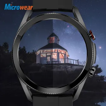 2021 Microwear L19 Ceas Inteligent Bluetooth Apel ECG IP68 rezistent la apa Tensiunii Arteriale Rata de Inima Tracker de Fitness Smartwatch L15 L16