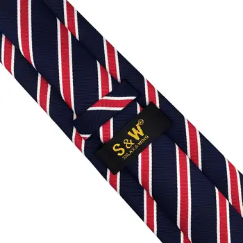 G04 Albastru Rosu cu Dungi Set Cravate de Mătase Clasic Cravate pentru Bărbați Nunta Extra Lungi Dimensiune Accesoriu Batista Petrecere
