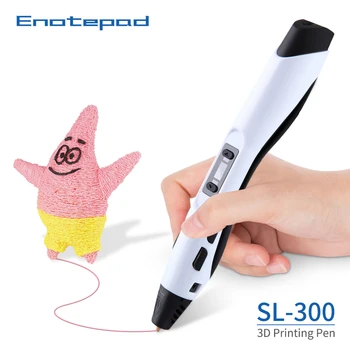 Enotepad 3D Pen SL-300 DIY Imprimare 3D Pen se potrivesc ABS/PLA cu Filament de 1.75 mm Jucărie Cadou de Crăciun pentru Copii de Design de Desen, Pixuri