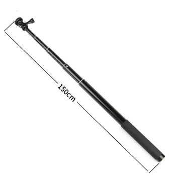 1,5 M Extensibil Selfie Stick Monopod cu 1/4 Inch Șurub pentru GoPro Hero 7 6 5 4 3+ 3 Acțiune Cam Go Pro HD