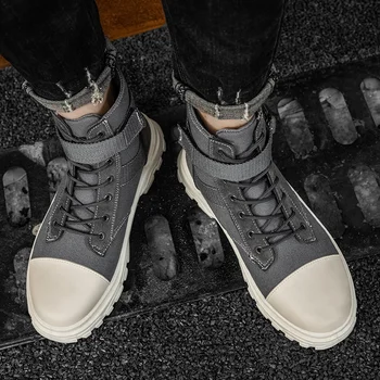 Toamna și iarna barbati high-top scule mid-top trend retro cizme Martin 2020 moda respirabil pantofi pentru bărbați